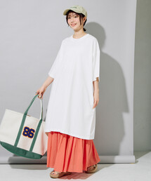 限定展開　<接触冷感・吸水速乾・UVカット・抗菌・防臭>STORATECH(ストラテック) ビッグ Tシャツ 半袖 ミニワンピース