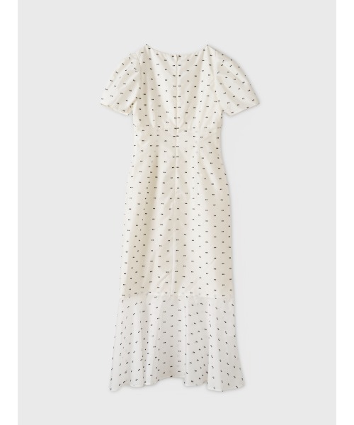 EIMY ISTOIRE(エイミーイストワール)の「CAMILLE DOT JACQUARD DRESS(ワンピース・レディース・ホワイト/ブラック・36/38)」の9枚目の写真