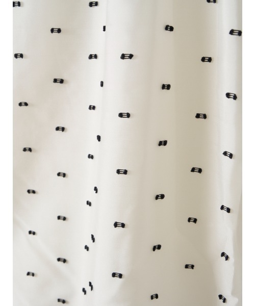 EIMY ISTOIRE(エイミーイストワール)の「CAMILLE DOT JACQUARD DRESS(ワンピース・レディース・ホワイト/ブラック・36/38)」の11枚目の写真