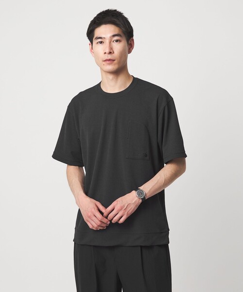 THE NORTH FACE(ザノースフェイス)の「<THE NORTH FACE>S/S Crepe Weave T(Tシャツ/カットソー・メンズ・ベージュ/ブラック/パープル・M/L/XL)」の2枚目の写真