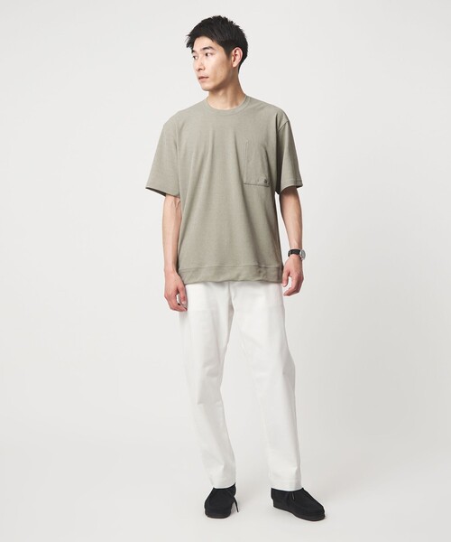THE NORTH FACE(ザノースフェイス)の「<THE NORTH FACE>S/S Crepe Weave T(Tシャツ/カットソー・メンズ・ベージュ/ブラック/パープル・M/L/XL)」の4枚目の写真