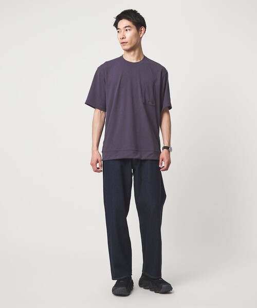 THE NORTH FACE(ザノースフェイス)の「<THE NORTH FACE>S/S Crepe Weave T(Tシャツ/カットソー・メンズ・ベージュ/ブラック/パープル・M/L/XL)」の6枚目の写真