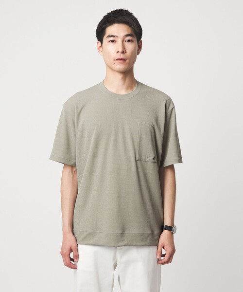 THE NORTH FACE(ザノースフェイス)の「<THE NORTH FACE>S/S Crepe Weave T(Tシャツ/カットソー・メンズ・ベージュ/ブラック/パープル・M/L/XL)」の7枚目の写真