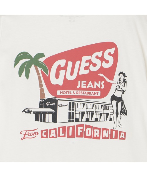 GUESS JEANS(ゲスジーンズ)の「GUESS JEANS WEST Coast Hotel Tee Tシャツ バックプリント(Tシャツ/カットソー・メンズ・イエロー/ホワイト・MEDIUM/XX-LARGE/X-LARGE/LARGE/SMALL)」の8枚目の写真