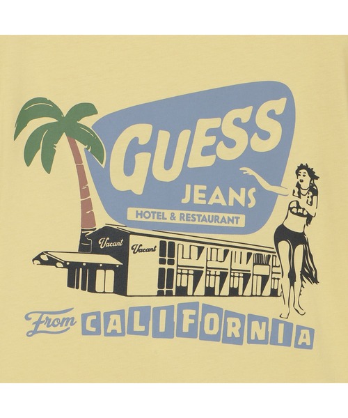 GUESS JEANS WEST Coast Hotel Tee Tシャツ バックプリント | GUESS