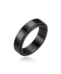 BLANCIER（ブランシエール）の「ブラックダブルウェリング BM256R1049 メンズ リング（リング）」