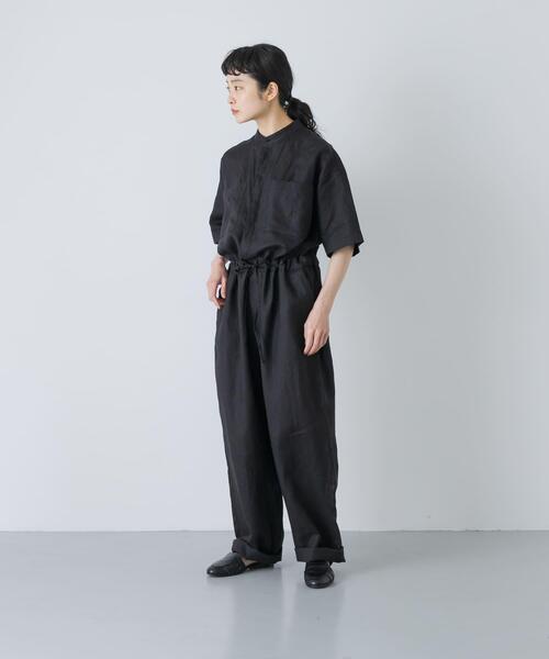 かぐれ（カグレ）の「リネンハーフスリーブオールインワン（その他