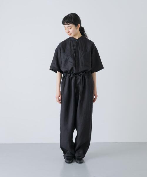 かぐれ（カグレ）の「リネンハーフスリーブオールインワン（その他