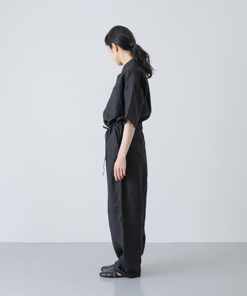 かぐれ（カグレ）の「リネンハーフスリーブオールインワン（その他