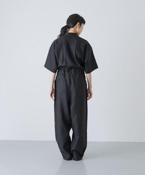 かぐれ（カグレ）の「リネンハーフスリーブオールインワン（その他