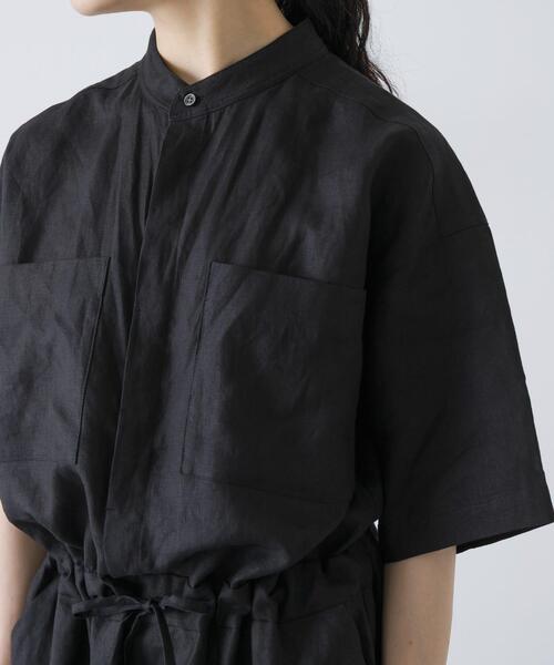 かぐれ（カグレ）の「リネンハーフスリーブオールインワン（その他