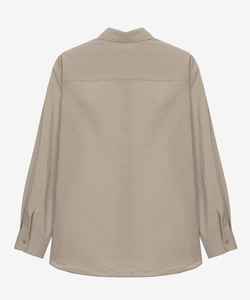 MINDBRIDGE（マインドブリッジ）の「[COUTURE]オーバーサイズシャツ - 2カラー MYWS3170（シャツ/ブラウス・メンズ・ブラック/ベージュ・105/100/95）」の5枚目の写真