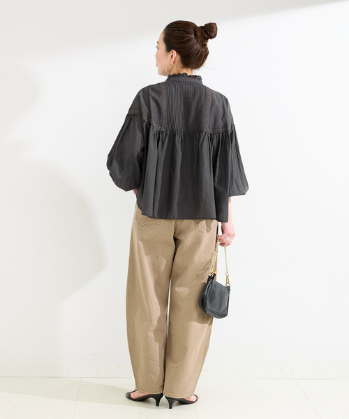 Fanaka(ファナカ)の「【WEB限定】FANAKA / ヨーロピアンヴィンテージライクレースブラウス(シャツ/ブラウス・レディース・ブラック/ホワイト・FREE)」の5枚目の写真