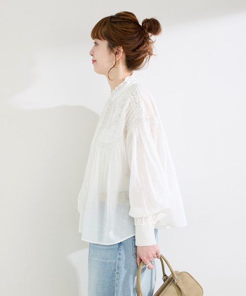 Fanaka(ファナカ)の「【WEB限定】FANAKA / ヨーロピアンヴィンテージライクレースブラウス(シャツ/ブラウス・レディース・ブラック/ホワイト・FREE)」の14枚目の写真