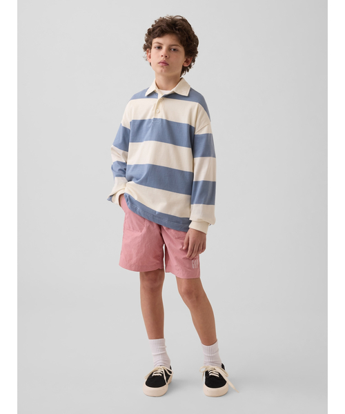 GAP（ギャップ）の「リラックスフィット ナイロン プルオンショートパンツ (キッズ)（その他パンツ・キッズ・グレー/ブラック/ピンク/ベージュ・110cm/120cm/130cm/140cm/150cm/160cm）」の16枚目の写真