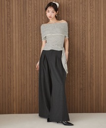 krahe（クレーエ）の「ディープタックワイドパンツ（スラックス）」