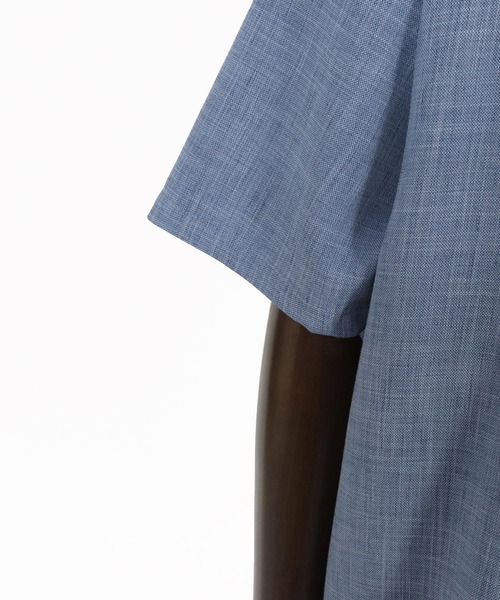 CAMBIO(カンビオ)の「mhs2630- Band Skipper Collar Short Sleeve Pullover バンドスキッパーカラー半袖シャツ(S69926cmb)(シャツ/ブラウス・メンズ・ネイビー/チャコール/ブラック/グレー・L/M/S)」の5枚目の写真