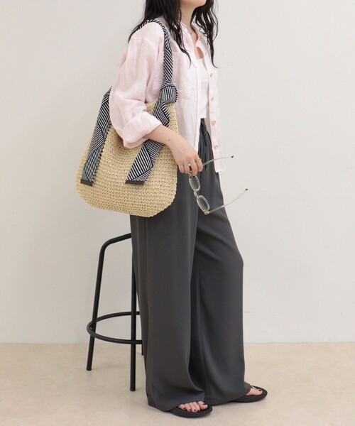 fredy emue（フレディエミュ）の「ラメテープワンハンドルトートバッグ（トートバッグ・レディース・ブラック系その他/ベージュ系その他・FREE）」の4枚目の写真