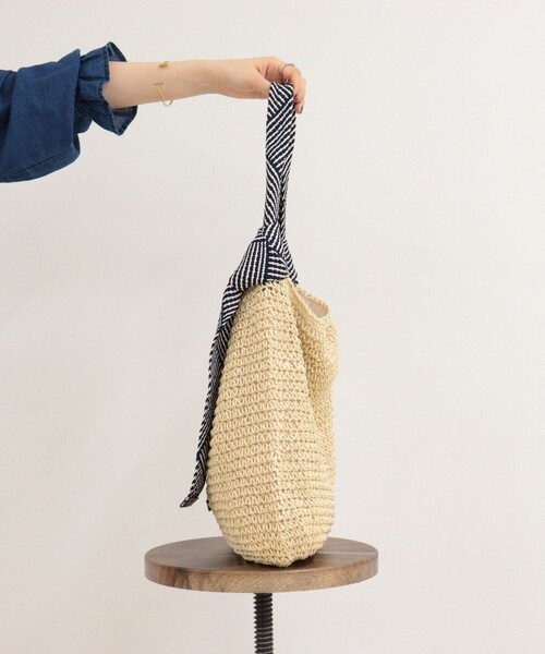 fredy emue（フレディエミュ）の「ラメテープワンハンドルトートバッグ（トートバッグ・レディース・ブラック系その他/ベージュ系その他・FREE）」の9枚目の写真