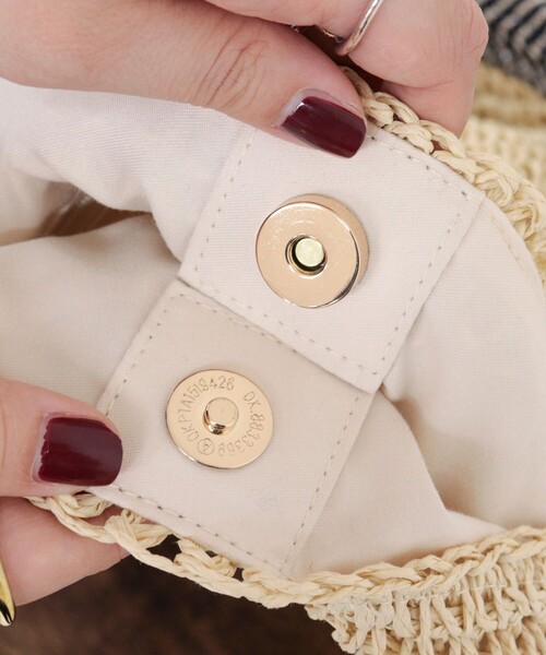 fredy emue（フレディエミュ）の「ラメテープワンハンドルトートバッグ（トートバッグ・レディース・ブラック系その他/ベージュ系その他・FREE）」の12枚目の写真