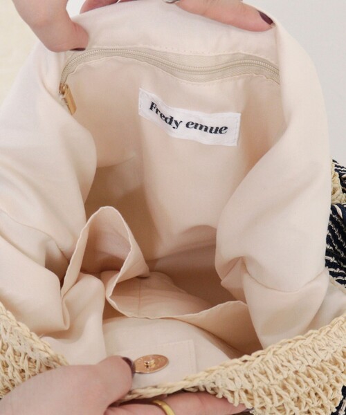 fredy emue（フレディエミュ）の「ラメテープワンハンドルトートバッグ（トートバッグ・レディース・ブラック系その他/ベージュ系その他・FREE）」の13枚目の写真