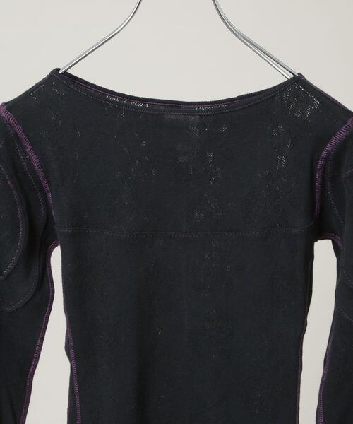 RhodolirioN(ロドリリオン)の「RhodolirioN/Color Stitching Long Sleeve T(Tシャツ/カットソー・レディース・オフホワイト/ブラック・0)」の5枚目の写真