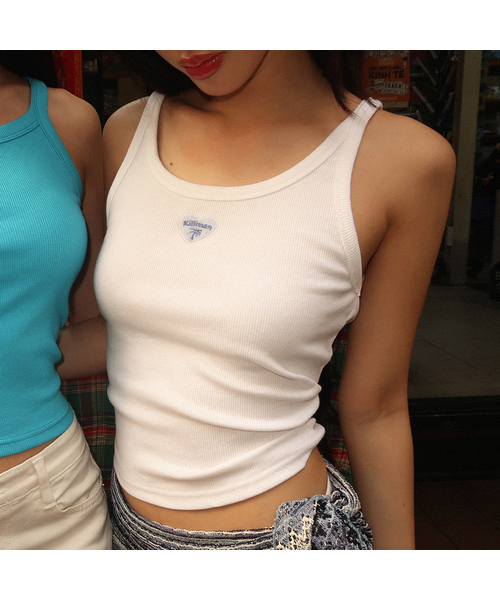 KILLIMAN(キリマン)の「Just Picked Sleeveless (2color)(Tシャツ/カットソー・レディース・アイボリー/チャコールグレー・FREE)」の2枚目の写真