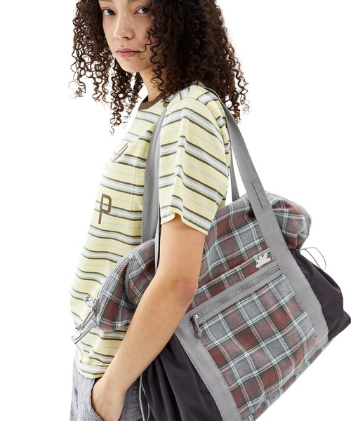 SUNLOVE(サンラブ)の「Cabin Big Tote(トートバッグ・レディース・グリーン/ピンク・FREE)」の2枚目の写真