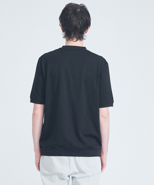 ABAHOUSE GRAY(アバハウスグレイ)の「【SMART CLOSET/WEB限定】シルキータッチ モックネック 半袖Tシャツ(Tシャツ/カットソー・メンズ・グレイッシュブルー/ブラック/グレイッシュベージュ/ホワイト・46/48)」の22枚目の写真