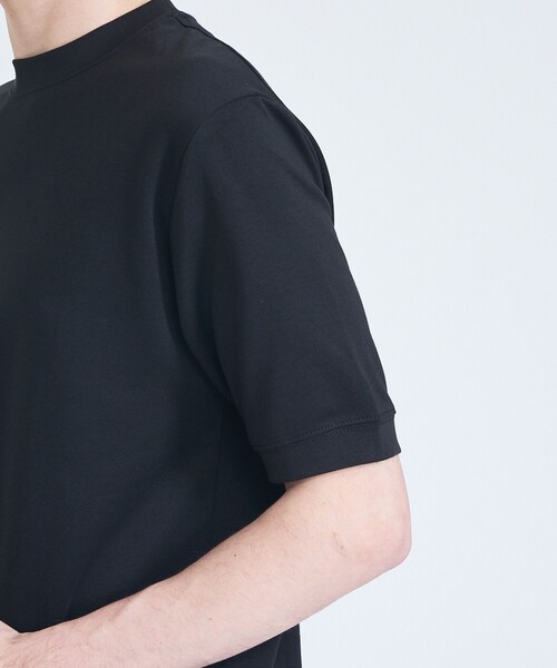 ABAHOUSE GRAY(アバハウスグレイ)の「【SMART CLOSET/WEB限定】シルキータッチ モックネック 半袖Tシャツ(Tシャツ/カットソー・メンズ・グレイッシュブルー/ブラック/グレイッシュベージュ/ホワイト・46/48)」の20枚目の写真