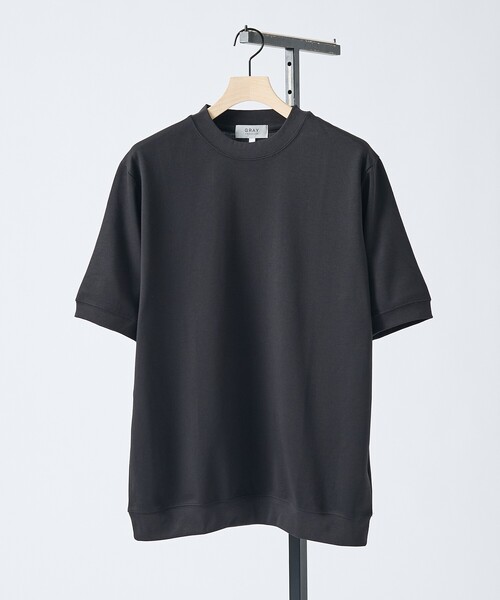 ABAHOUSE GRAY(アバハウスグレイ)の「【SMART CLOSET/WEB限定】シルキータッチ モックネック 半袖Tシャツ(Tシャツ/カットソー・メンズ・グレイッシュブルー/ブラック/グレイッシュベージュ/ホワイト・46/48)」の14枚目の写真