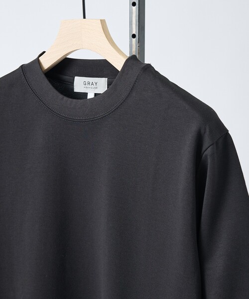 ABAHOUSE GRAY(アバハウスグレイ)の「【SMART CLOSET/WEB限定】シルキータッチ モックネック 半袖Tシャツ(Tシャツ/カットソー・メンズ・グレイッシュブルー/ブラック/グレイッシュベージュ/ホワイト・46/48)」の12枚目の写真