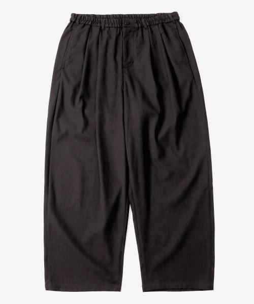 rehacer(レアセル)の「rehacer : Hemp Blend Relax Tuck Pants / ヘンプブレンド リラックス タックパンツ(その他パンツ・メンズ・ブラック/ライトベージュ・LARGE/MEDIUM/SMALL)」の1枚目の写真