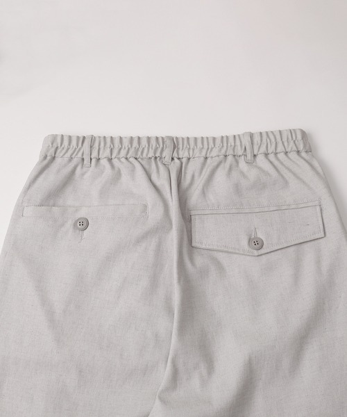 rehacer(レアセル)の「rehacer : Hemp Blend Relax Tuck Pants / ヘンプブレンド リラックス タックパンツ(その他パンツ・メンズ・ブラック/ライトベージュ・LARGE/MEDIUM/SMALL)」の9枚目の写真