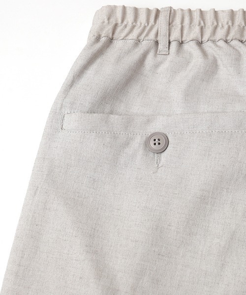 rehacer(レアセル)の「rehacer : Hemp Blend Relax Tuck Pants / ヘンプブレンド リラックス タックパンツ(その他パンツ・メンズ・ブラック/ライトベージュ・LARGE/MEDIUM/SMALL)」の10枚目の写真