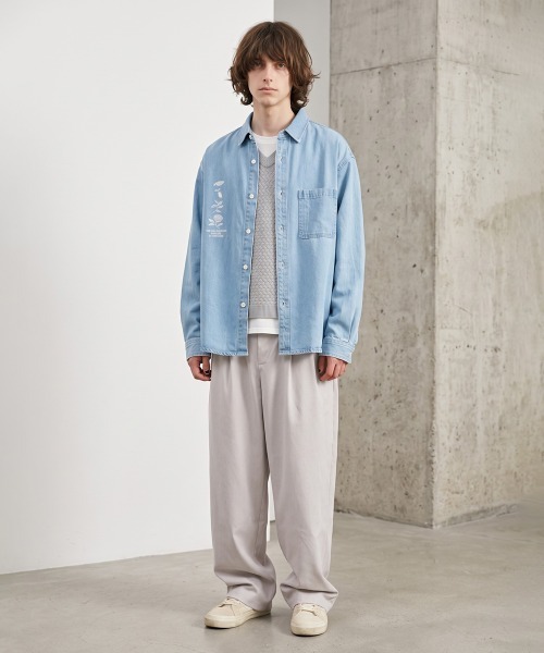 rehacer(レアセル)の「rehacer : Hemp Blend Relax Tuck Pants / ヘンプブレンド リラックス タックパンツ(その他パンツ・メンズ・ブラック/ライトベージュ・LARGE/MEDIUM/SMALL)」の4枚目の写真