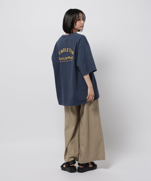 PENDLETON(ペンドルトン)の「【PENDLETON(ペンドルトン)】別注刺繍Tシャツ(Tシャツ/カットソー・レディース・ホワイト/ネイビー・LARGE/MEDIUM)」の15枚目の写真