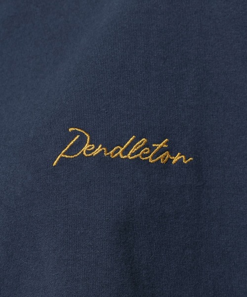PENDLETON(ペンドルトン)の「【PENDLETON(ペンドルトン)】別注刺繍Tシャツ(Tシャツ/カットソー・レディース・ホワイト/ネイビー・LARGE/MEDIUM)」の6枚目の写真