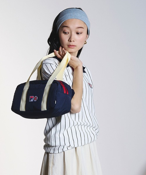 FILA(フィラ)の「(FILAⅹROSEBUD)KNITTED POLO SHIRT(ポロシャツ・レディース・ホワイト/ネイビー・ONE SIZE)」の4枚目の写真