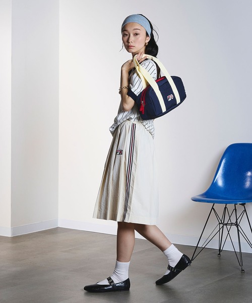 FILA(フィラ)の「(FILAⅹROSEBUD)KNITTED POLO SHIRT(ポロシャツ・レディース・ホワイト/ネイビー・ONE SIZE)」の7枚目の写真
