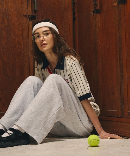FILA(フィラ)の「(FILAⅹROSEBUD)KNITTED POLO SHIRT(ポロシャツ・レディース・ホワイト/ネイビー・ONE SIZE)」の21枚目の写真