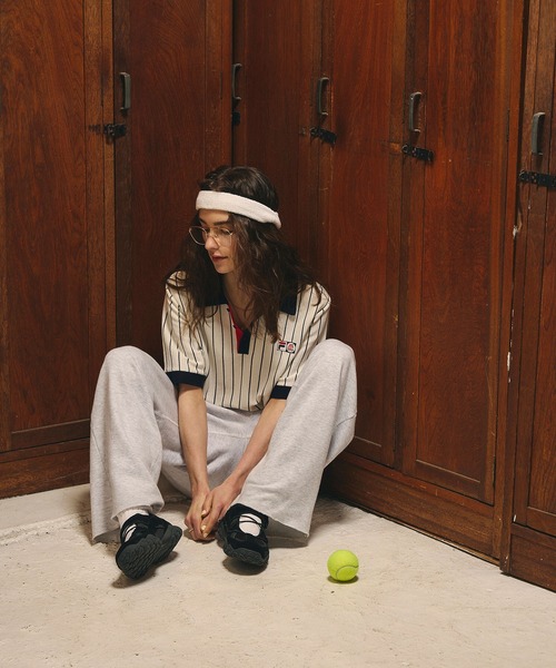 FILA(フィラ)の「(FILAⅹROSEBUD)KNITTED POLO SHIRT(ポロシャツ・レディース・ホワイト/ネイビー・ONE SIZE)」の22枚目の写真