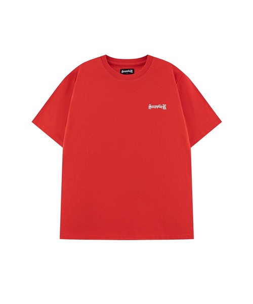 SUPPLIER(サプライヤー)の「Tシャツ|Cross Tee Red & Black (Slim Silhouette)|SUPPLIER(Tシャツ/カットソー・メンズ・レッド・MEDIUM/SMALL/X-LARGE/LARGE)」の2枚目の写真
