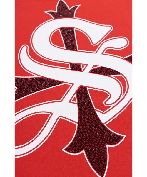 SUPPLIER(サプライヤー)の「Tシャツ|Cross Tee Red & Black (Slim Silhouette)|SUPPLIER(Tシャツ/カットソー・メンズ・レッド・MEDIUM/SMALL/X-LARGE/LARGE)」の3枚目の写真