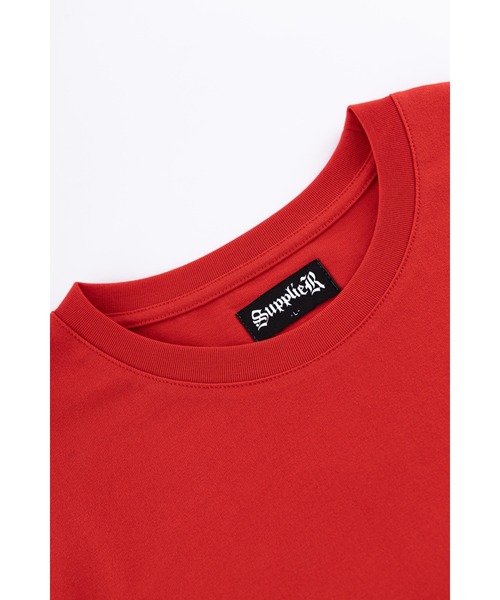 SUPPLIER(サプライヤー)の「Tシャツ|Cross Tee Red & Black (Slim Silhouette)|SUPPLIER(Tシャツ/カットソー・メンズ・レッド・MEDIUM/SMALL/X-LARGE/LARGE)」の4枚目の写真