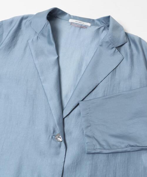 THE GOODLAND MARKET(ザグッドランドマーケット)の「『別注』MIDIUMISOLID×THE GOODLAND MARKET sheer shirt jacket(その他アウター・レディース・オレンジ/チャコールグレー/ライトブルー・FREE)」の19枚目の写真