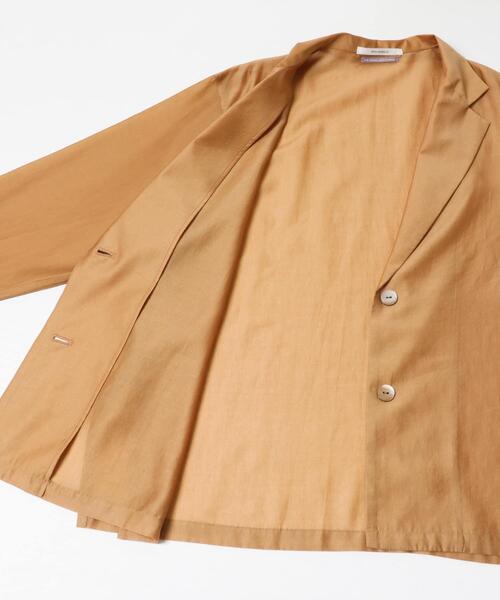 THE GOODLAND MARKET(ザグッドランドマーケット)の「『別注』MIDIUMISOLID×THE GOODLAND MARKET sheer shirt jacket(その他アウター・レディース・オレンジ/チャコールグレー/ライトブルー・FREE)」の5枚目の写真