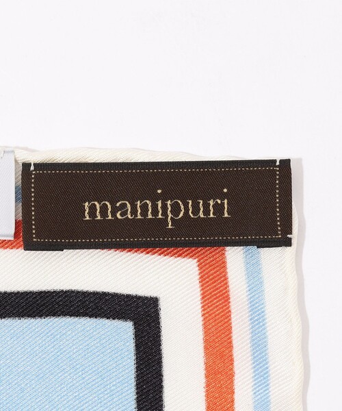 manipuri(マニプリ)の「manipuri VEGETABLES シルクスカーフ(バンダナ/スカーフ・レディース・ブラック系その他/ライトブルー・FREE)」の6枚目の写真