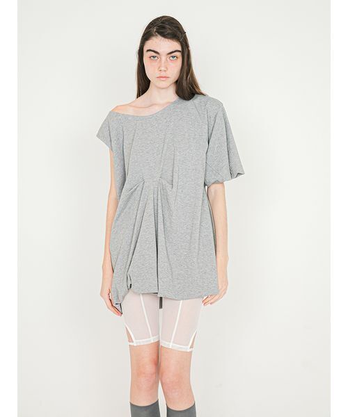 SORIN(ソリン )の「Asymmetric Balloon Tunic/アシンメトリック バルーンチュニック(Tシャツ/カットソー・レディース・ミント/グレー/ホワイト・38)」の2枚目の写真