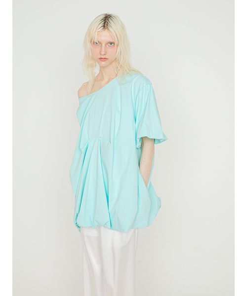 SORIN(ソリン )の「Asymmetric Balloon Tunic/アシンメトリック バルーンチュニック(Tシャツ/カットソー・レディース・ミント/グレー/ホワイト・38)」の5枚目の写真